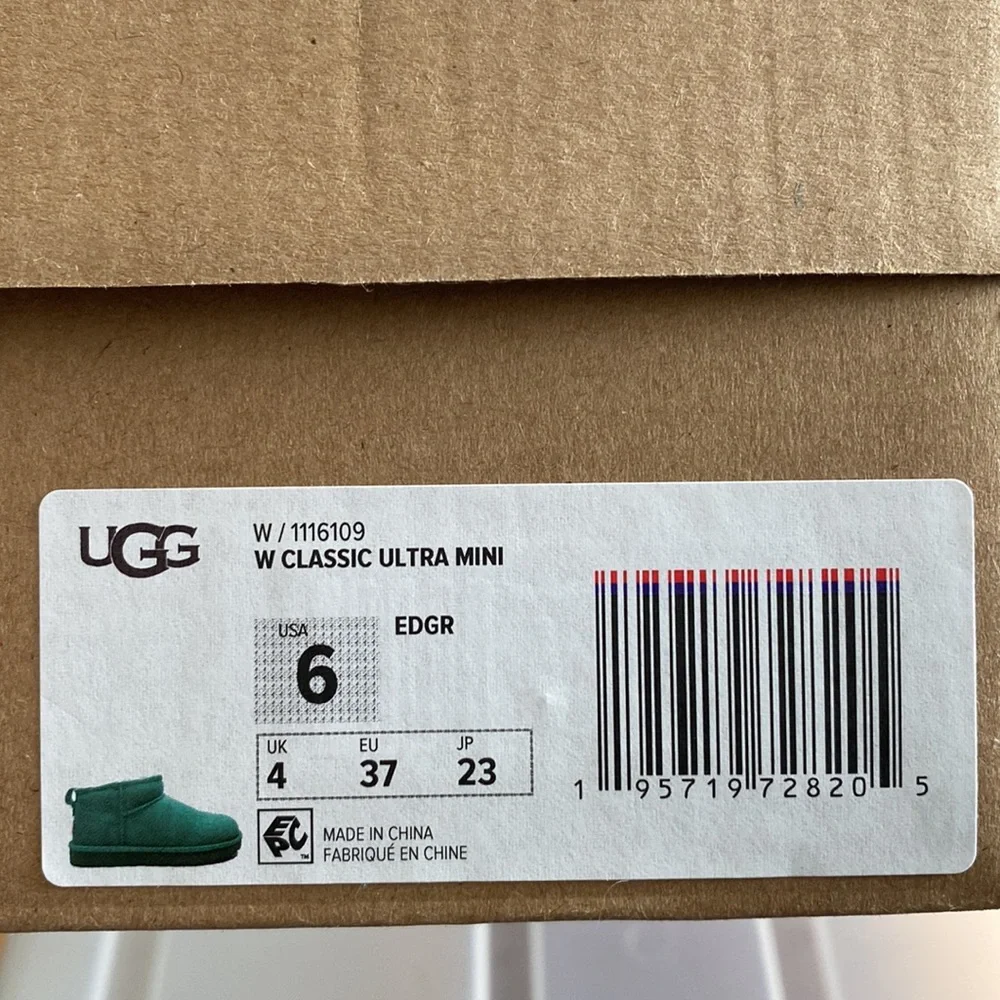 Ugg Classic Ultra Mini Emerald Green - Picture 4 of 16
